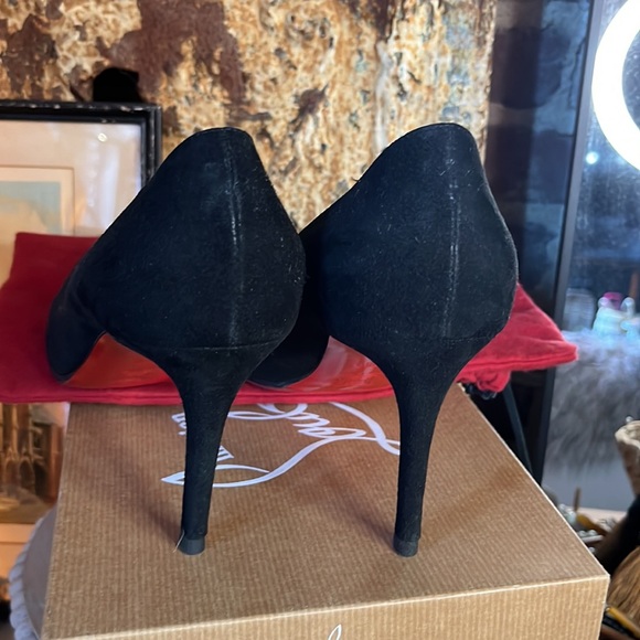 CHRISTIAN LOUBOUTIN SIMPLE SUEDE PUMP CLASSIC SHOES SZ 38.5 Décolleté Camoscio - Picture 4 of 10